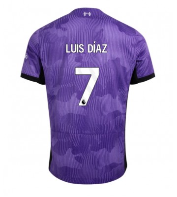 Liverpool Luis Diaz #7 Replika Tredjetrøje 2023-24 Kortærmet